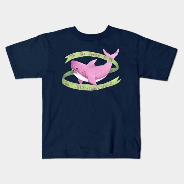 Jameson the Transcendentalist Shark Kids T-Shirt by epikowl